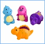 Канпол Игрушка в ванну "Диназаврики" (4шт набор) 2/995