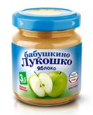 Бабушкино лукошко пюре яблоко без сах. гипоаллергенно 100г с 4 мес. (6)
