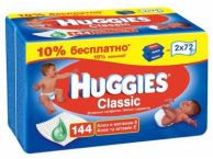 Хаггис Классик Детские Влажные салфетки (64x2) 128шт
