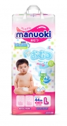 MANUOKI Ultrathin Подгузники 12+ кг (44 шт.) L