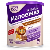 Педиашур МАЛОЕЖКА сухая смесь со вкусом шоколада, 400г.с1 года